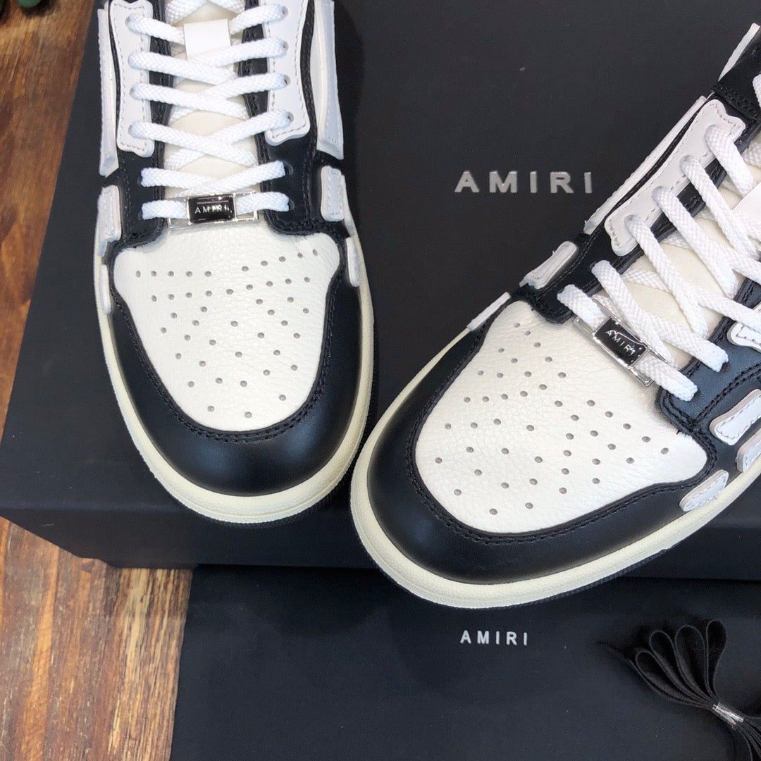 AMIRI - SKEL LOW TOP Black/White