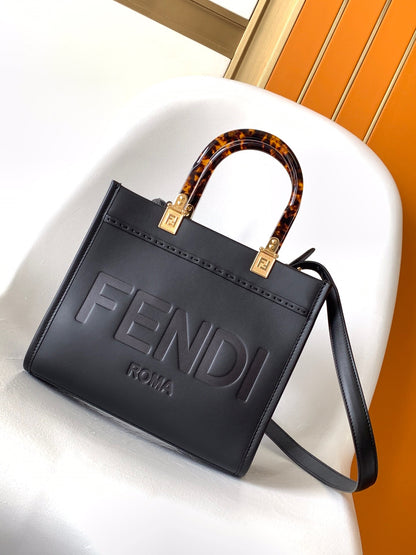 FENDI Sunshine small tote bag black