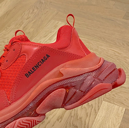 Balenciaga Triple S Clear Sole RED