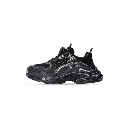 Balenciaga TRIPLE S SKETCH SNEAKER IN BLACK