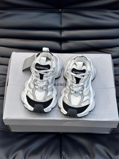 BALENCIAGA CARGO SNEAKERS IN WHITE/GREY