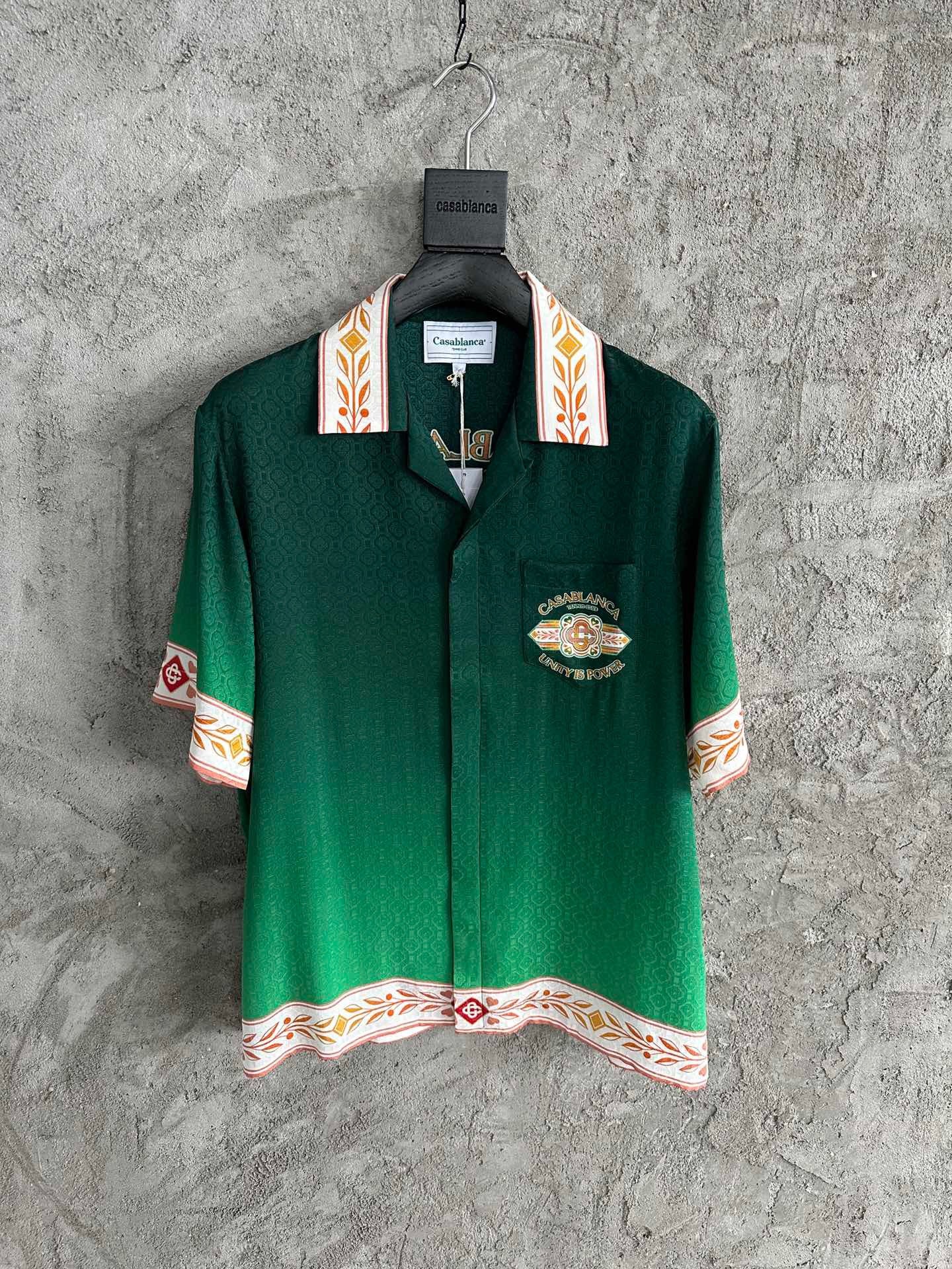 CASABLANCA UNITY IS POWER SILK SHIRT