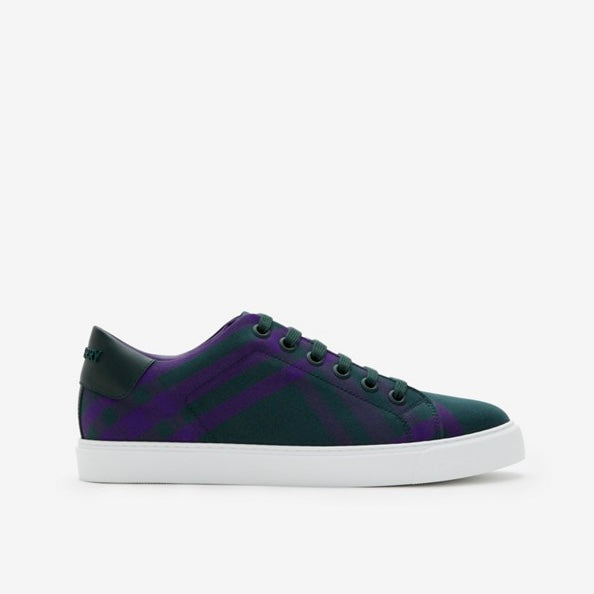 Burberry Check cotton sneakers - Color Royal