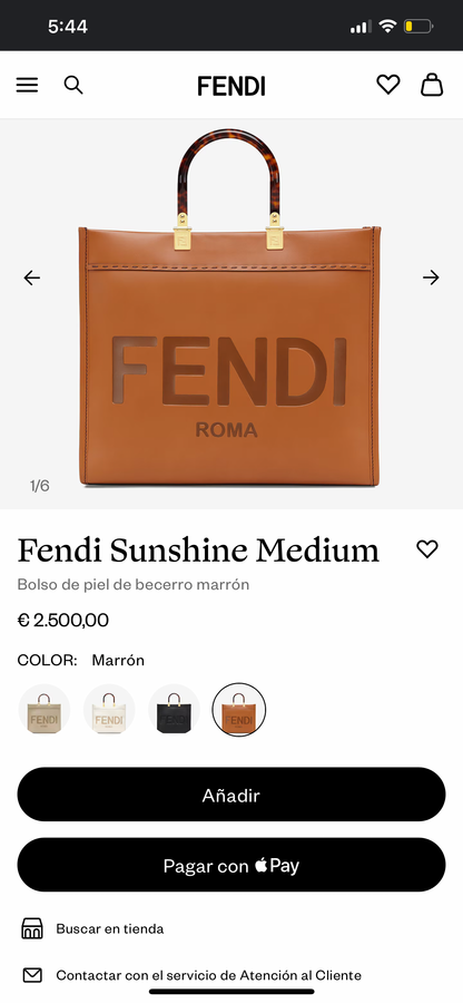 FENDI Sunshine midium tote bag FENDACE