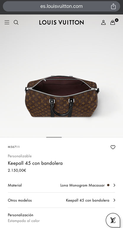 LV Keepall con bandolera