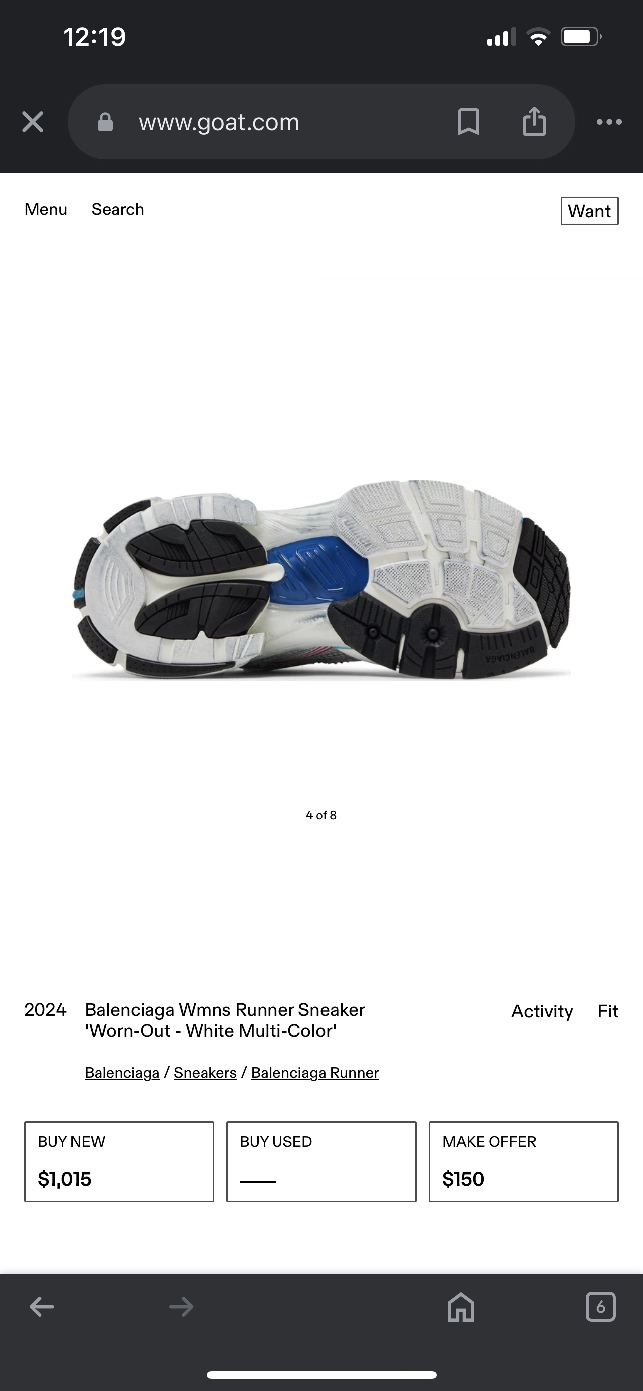 BALENCIAGA RUNNER 'Worn-Out - White Multi-Color