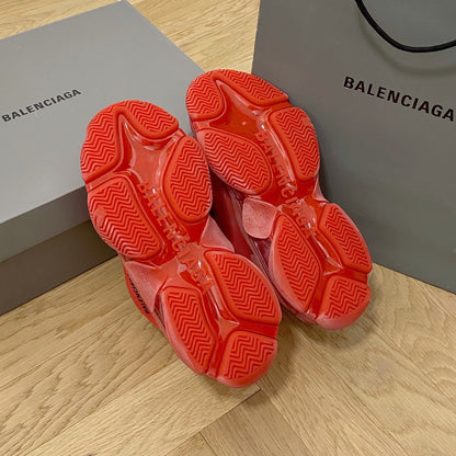 Balenciaga Triple S Clear Sole RED