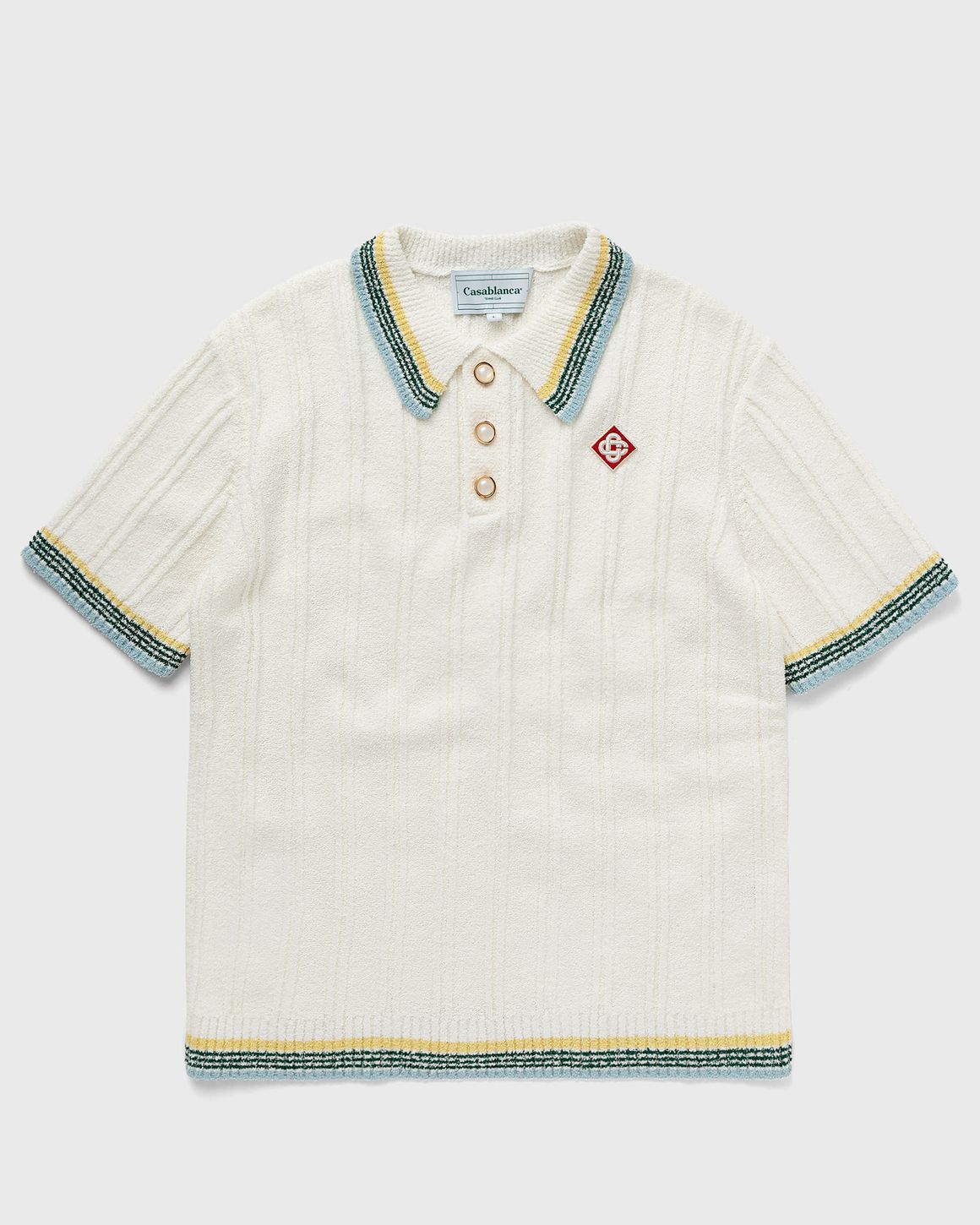 CASABLANCA RIB BOUCLE POLO CROCHET