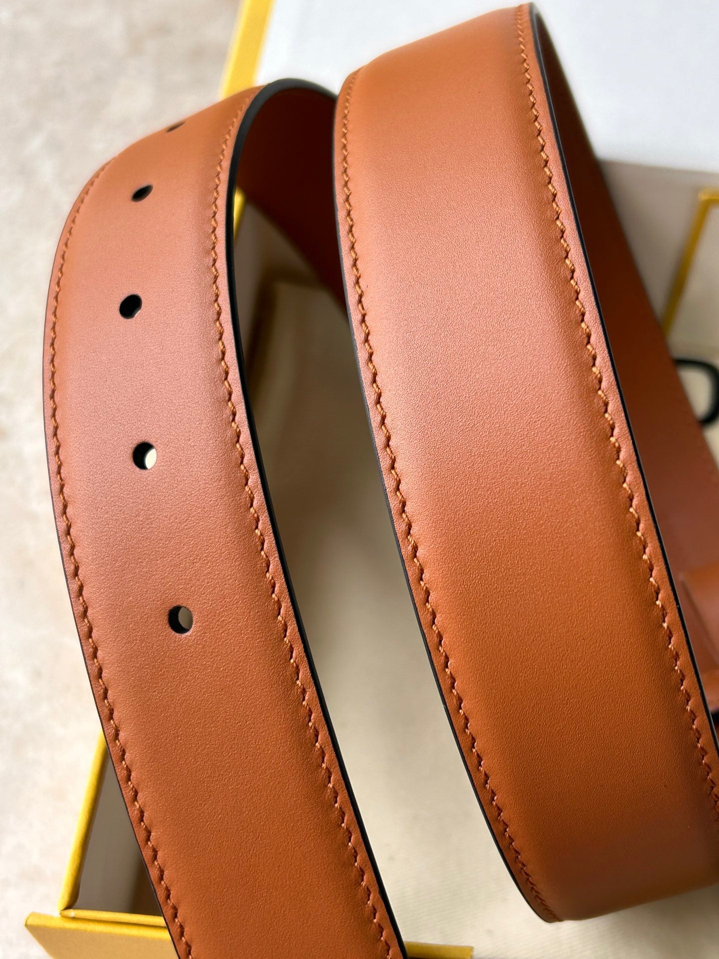 FENDI brown FF BELT