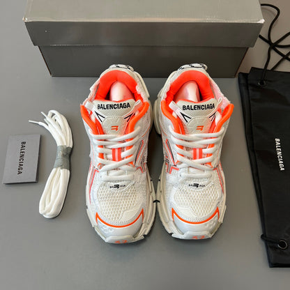 BALENCIAGA RUNNER White Fluo Orange