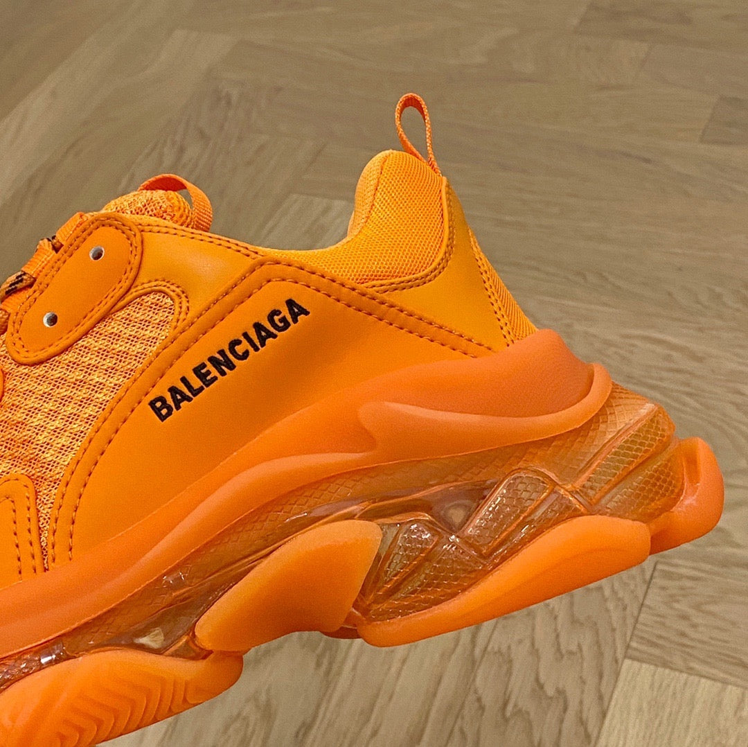 Balenciaga Triple S Clear Sole Orange