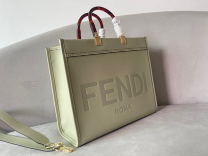 FENDI Sunshine midium tote bag gris