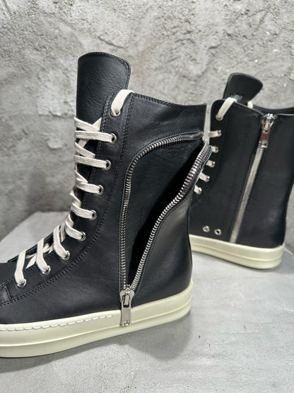 Rick Owens Leather Sneakers