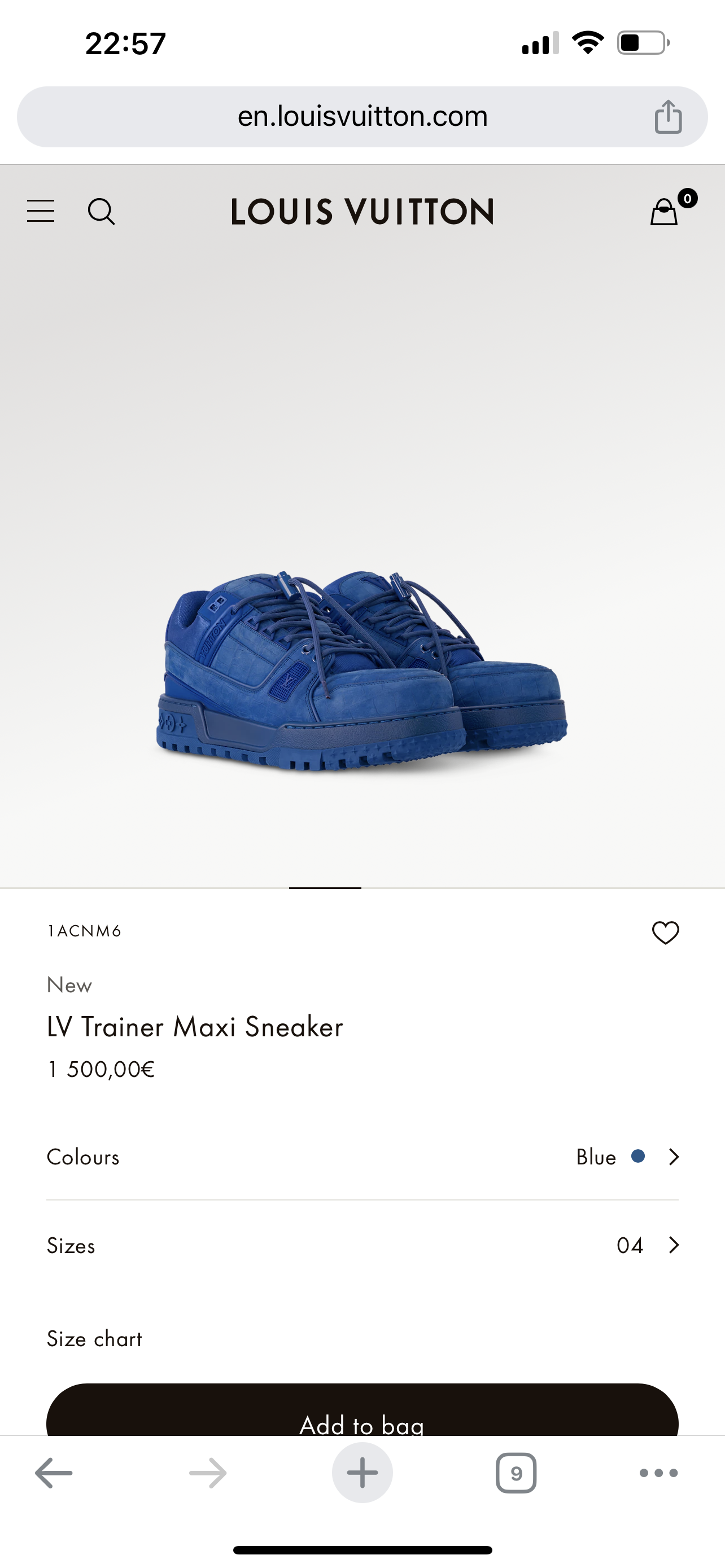 LV Maxi Trainer Sneaker 1ACNM6