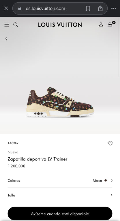 LV Trainer Sneaker 1ACXBV