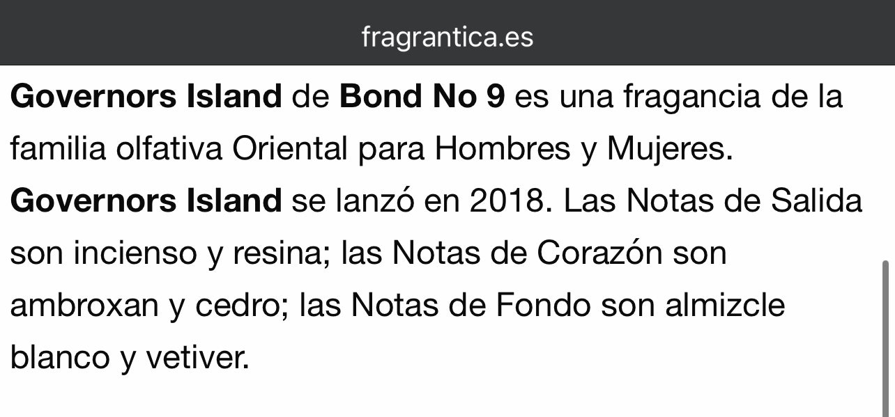 Bond No. 9 Governors Island - 100ML