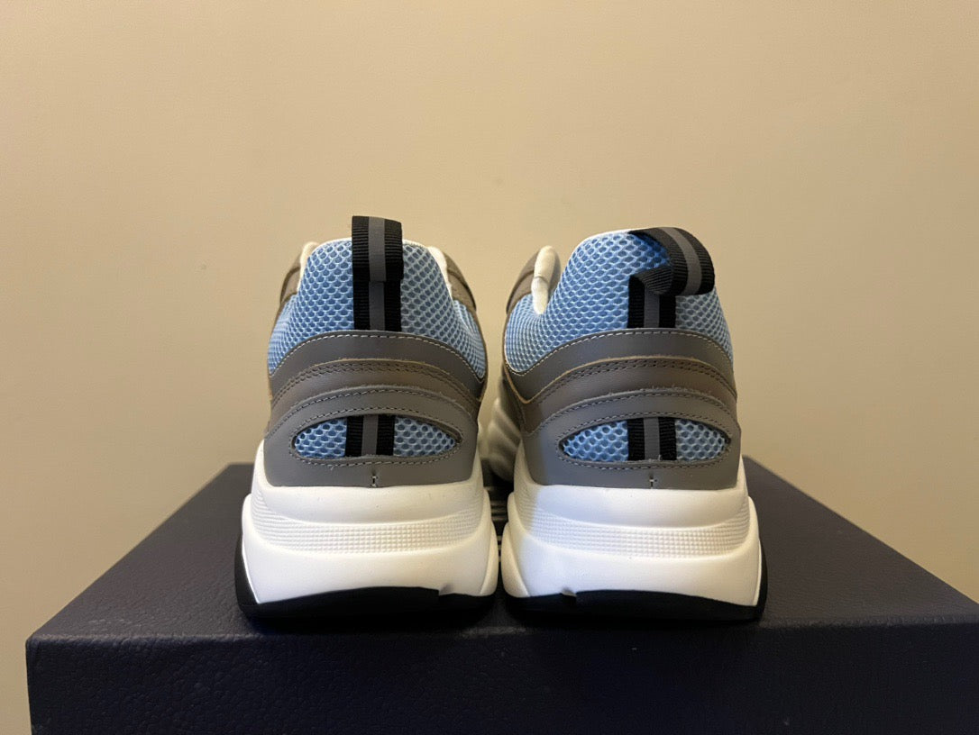 Dior B22 Sky Blue And Grey Trainer