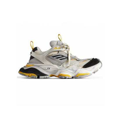 BALENCIAGA CARGO SNEAKERS IN GREY/BLACK/YELLOW