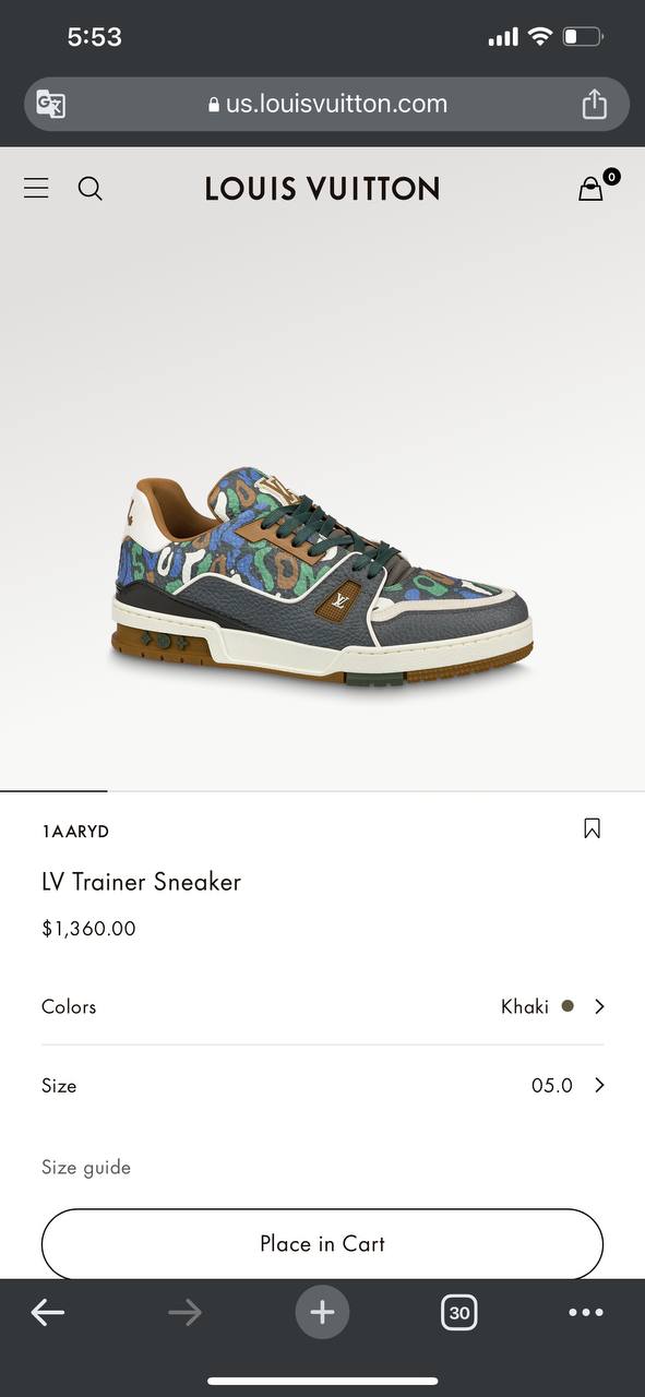 LV Trainer Sneakers (Varios)