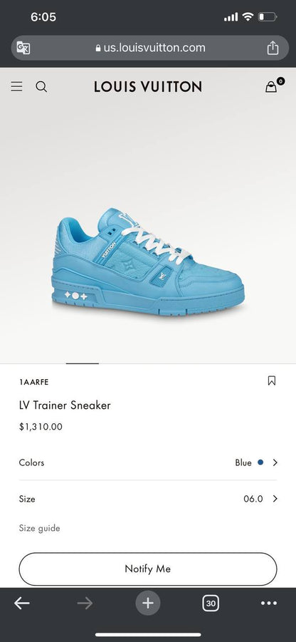 LV Trainer BLUE 1AARFE