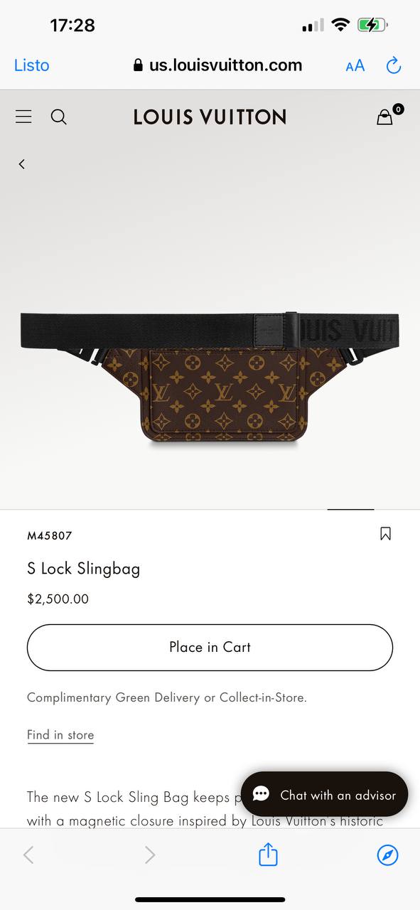 LV S LOCK SLING BAG