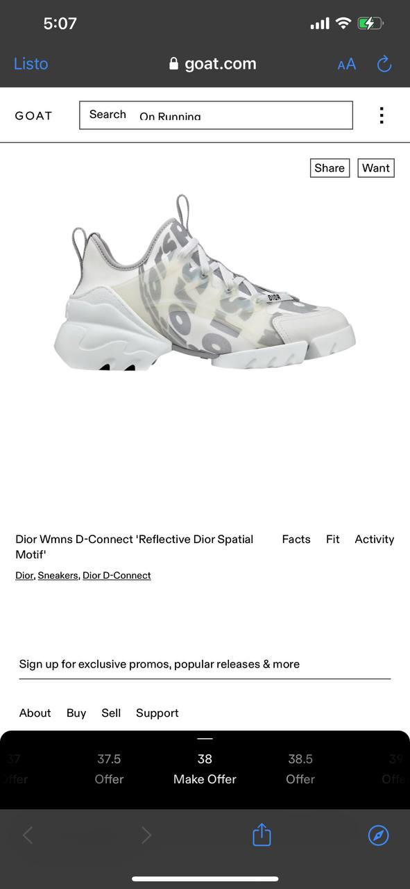 DIOR D CONNECT REFLECTIVE