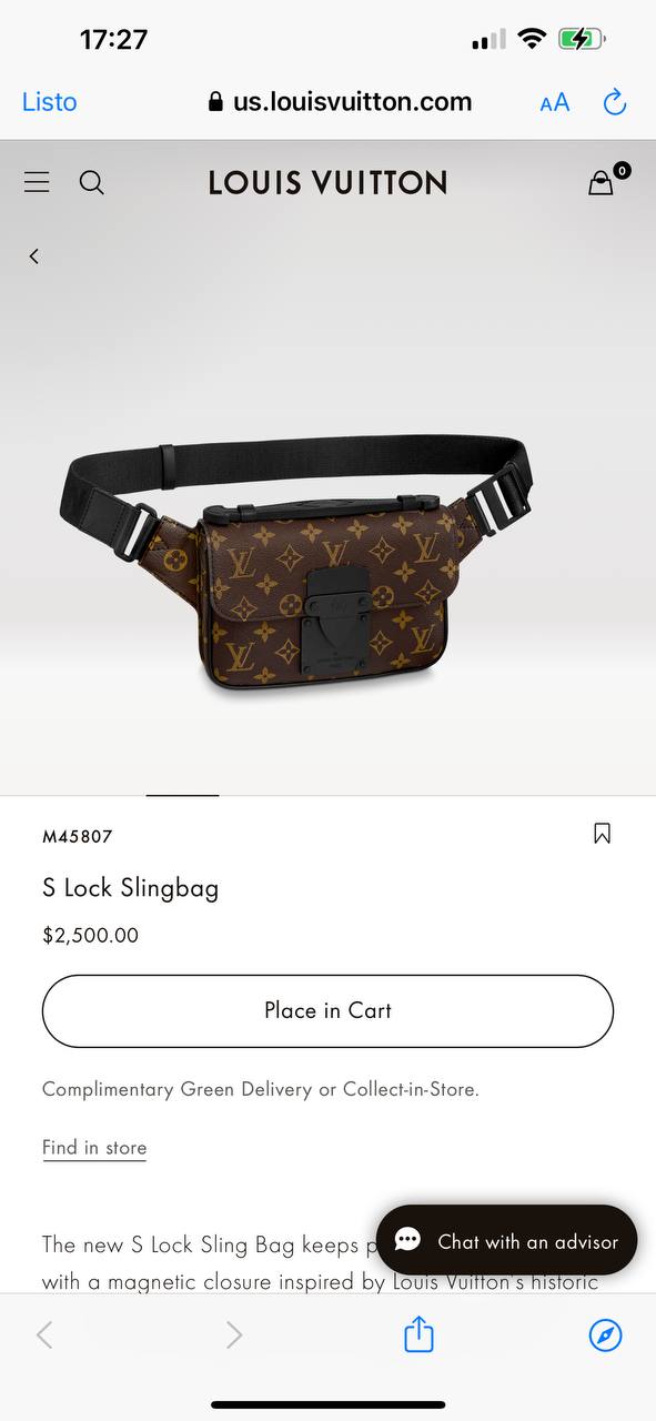 LV S LOCK SLING BAG