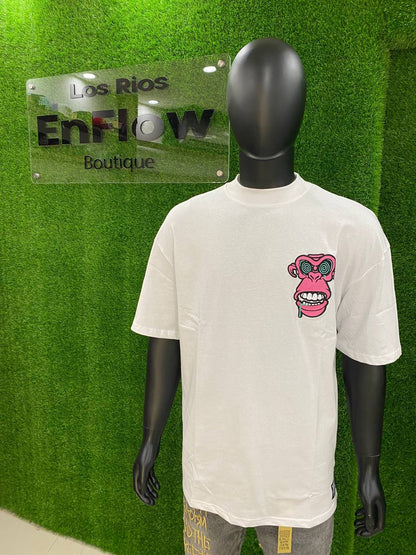 CAMI000051 TSHIRT ULTRA MONKEY ROSE BLANCO