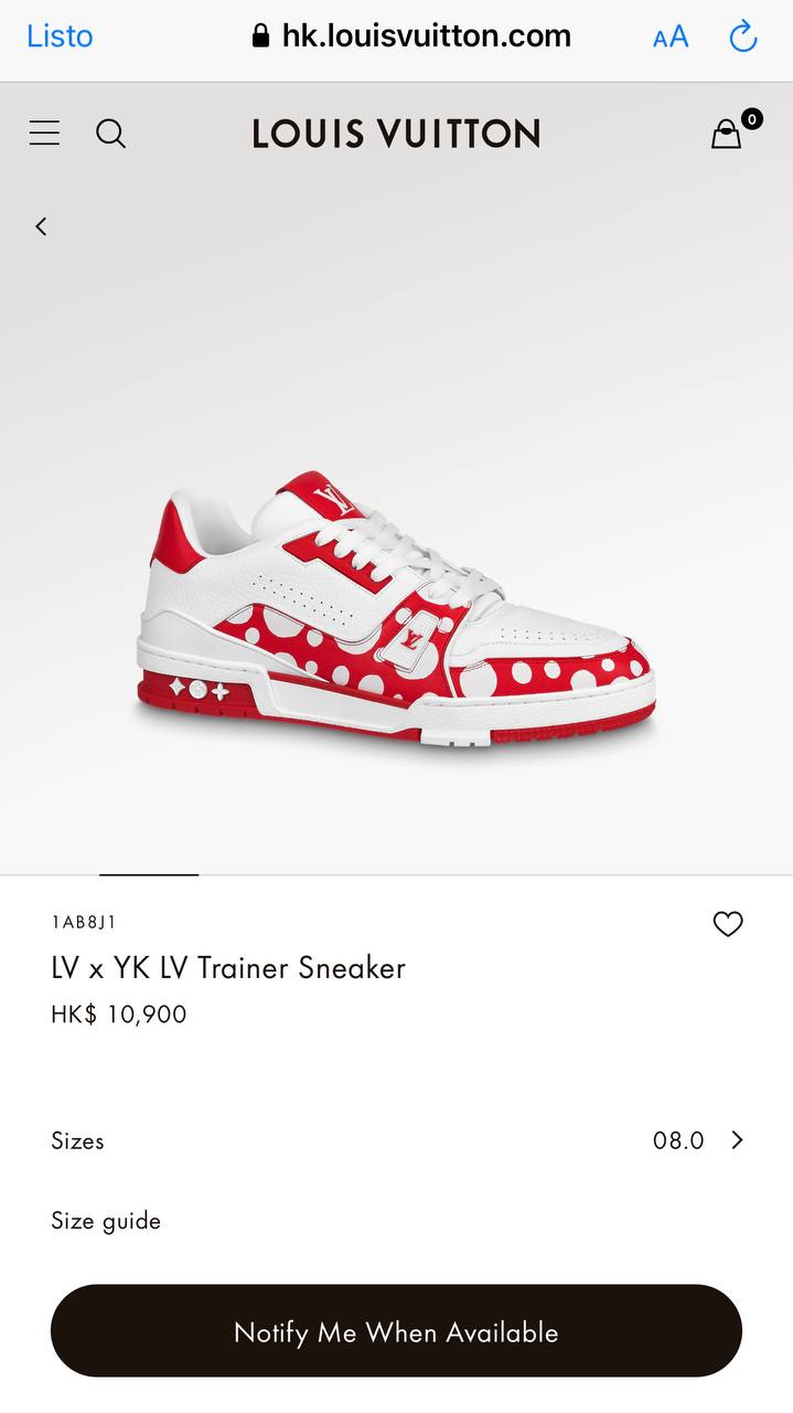 LV x YK LV Trainer Sneaker 1AB8J1