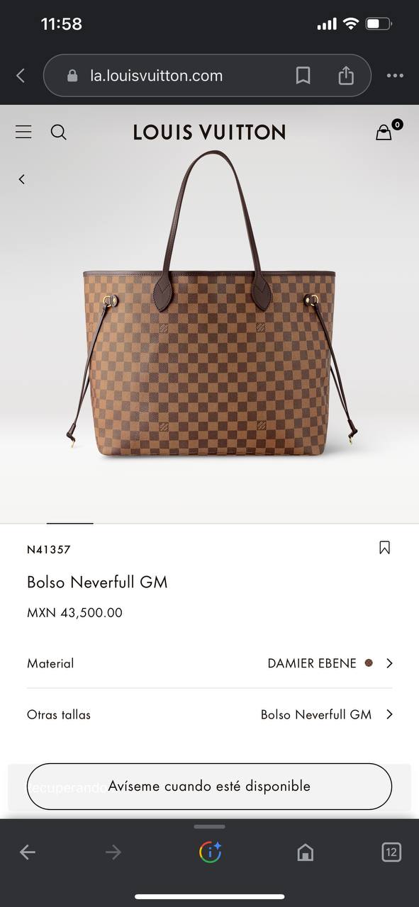 LV NEVERFULL GM (VARIOS)