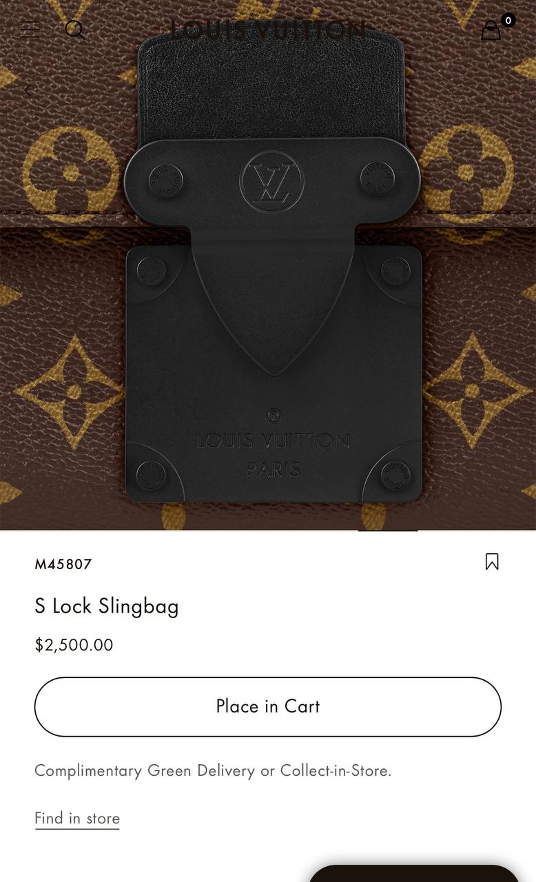 LV S LOCK SLING BAG