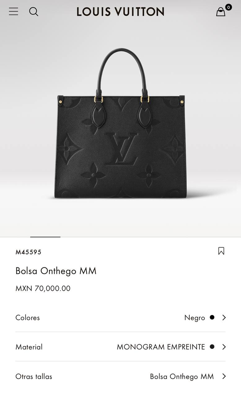 LV BOLSA ONTHEGO MM M45595