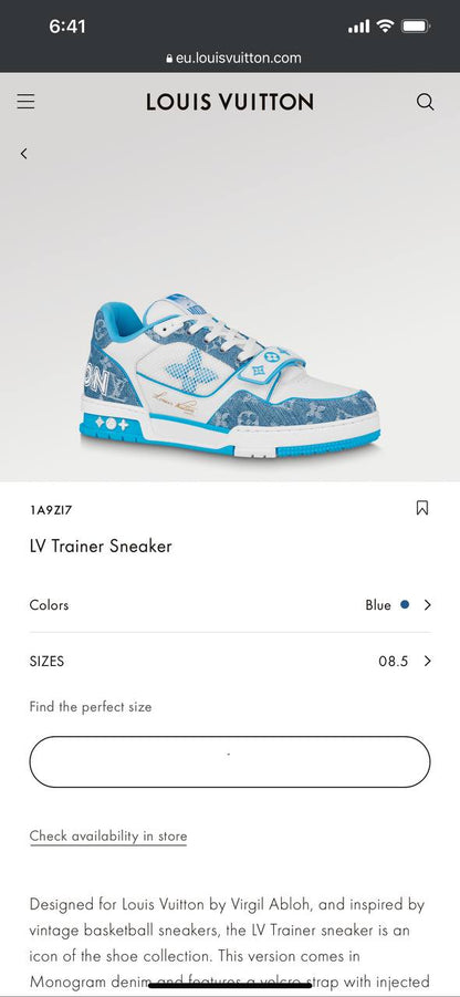 LV Trainer BLUE CLEAR 1A9ZI7