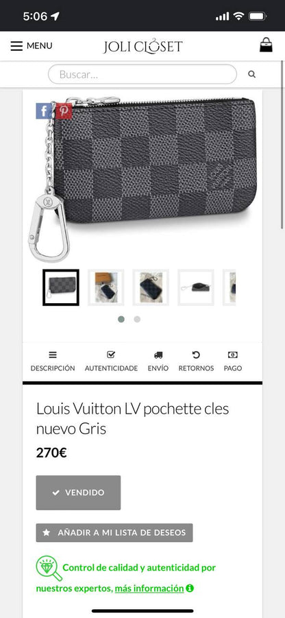 LV KEY POUCH (VARIOS)