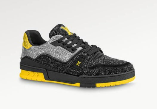 LV Trainer YELLOW BLACK Crystals 1A9JXJ