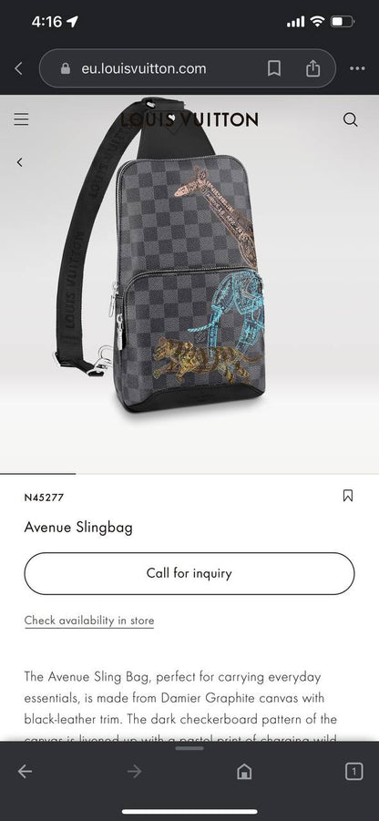 Lv Avenue SlinBag N45277